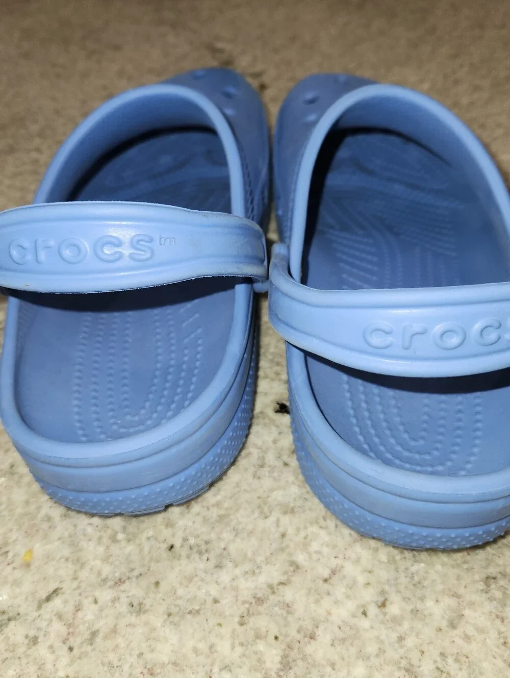 CROCS Blue Purple 9 Men/11 Women EUC